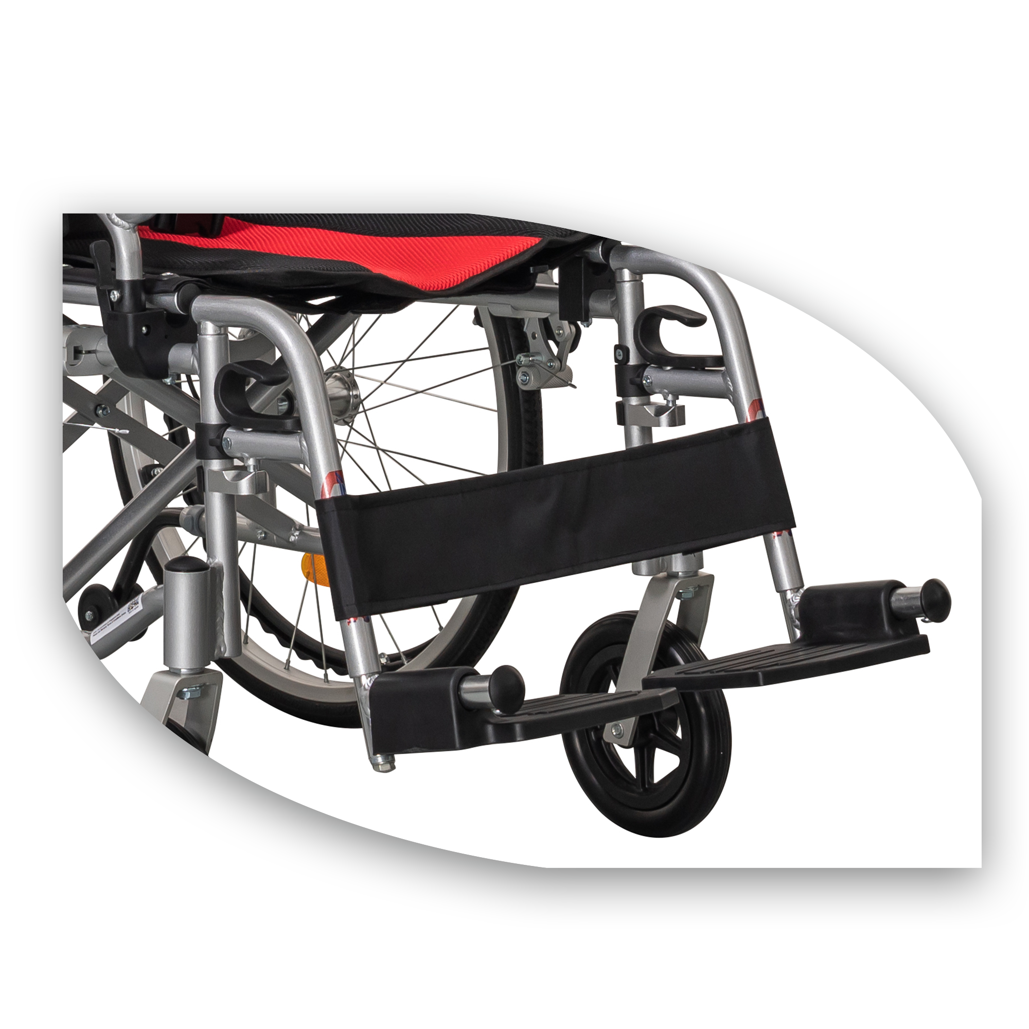 ASSURE REHAB Lightweight Detachable Wheelchair